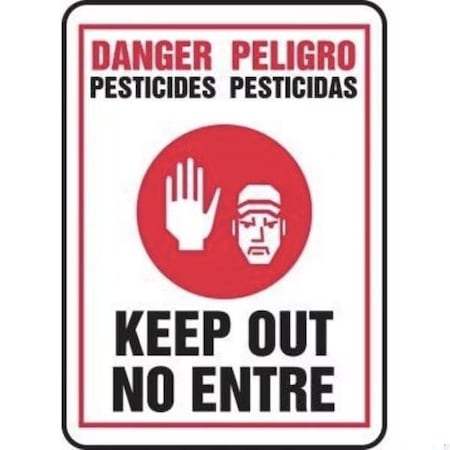 Accuform BILINGUAL DANGER Safety Sign SBMCAW004VA SBMCAW004VA